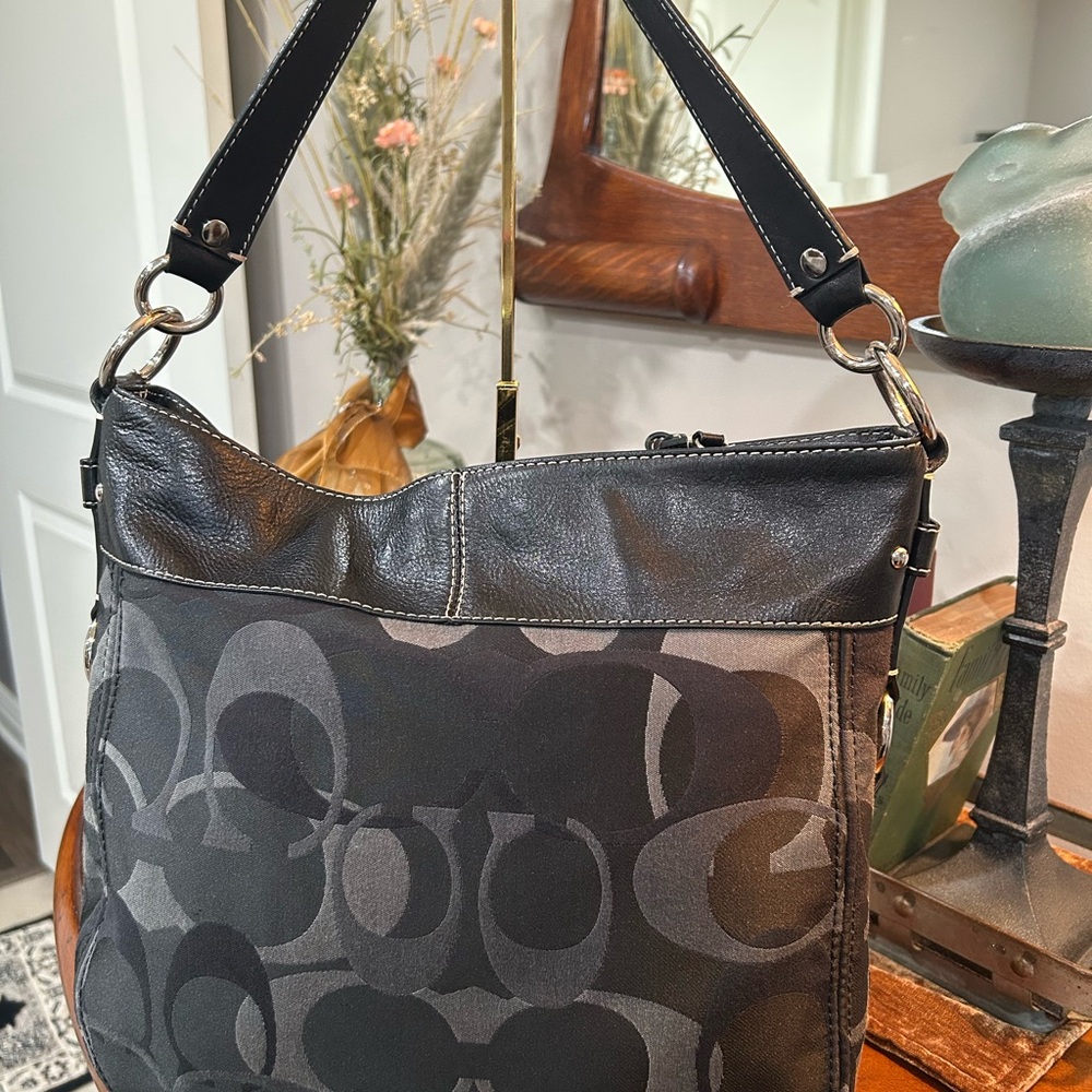 Coach Signature Zoe Hobo EUC - Picture 2 of 12